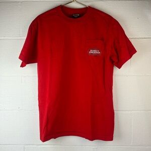 Harley-Davidson Red Pocket Tshirt, Medium